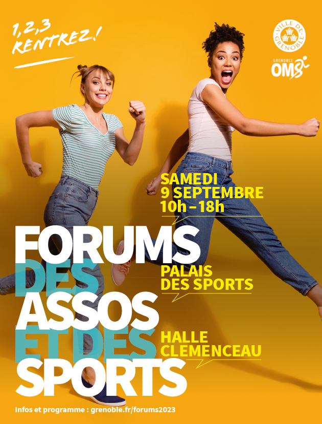 Forums2023_affiche Affiche du forum des asso et des sports - Grenoble