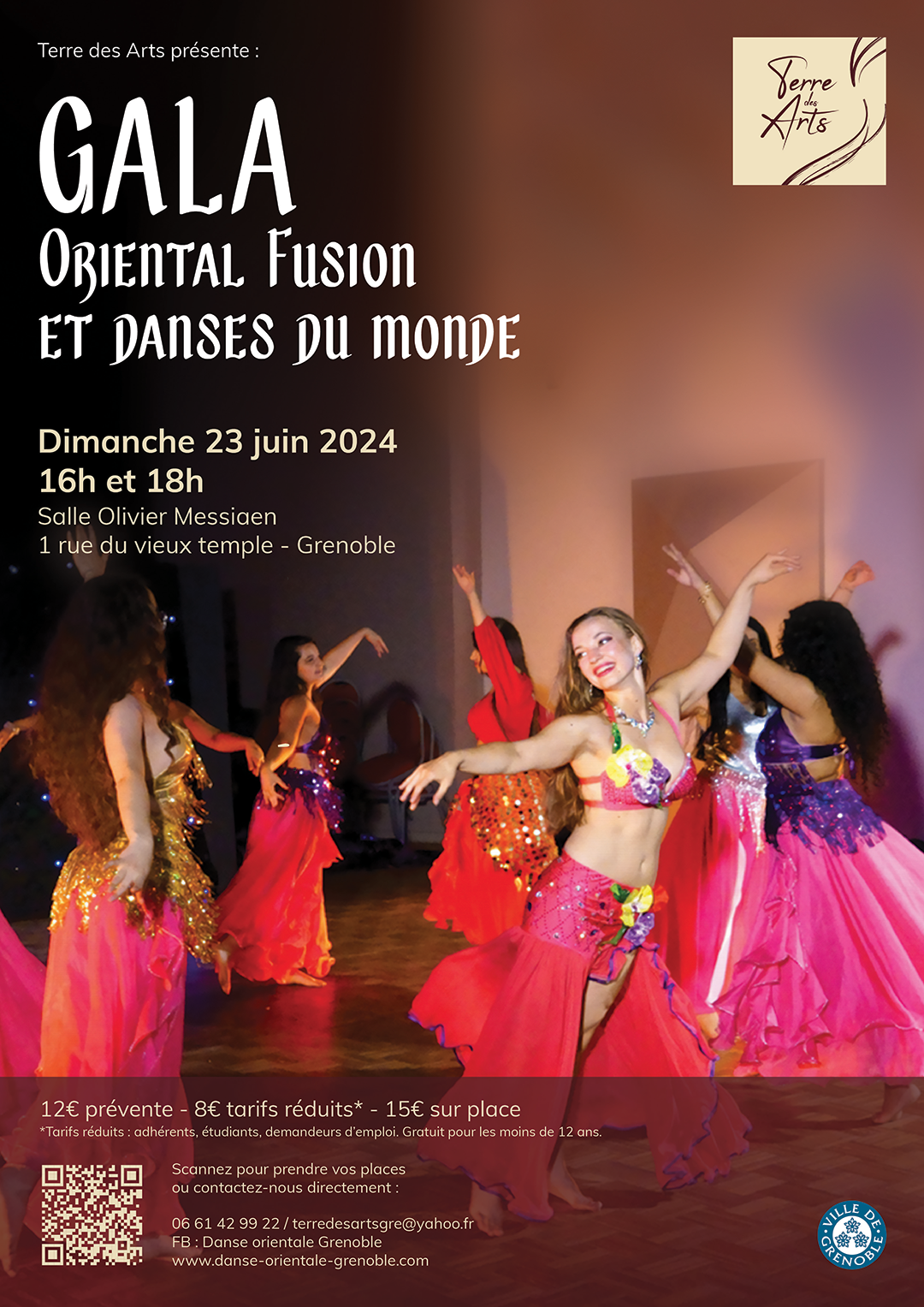 Affiche du gala 2024 de Terre des arts