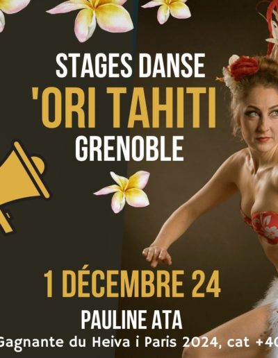 Flyer - Recto : stage de danse de Pauline Ata avec Terre des Arts
