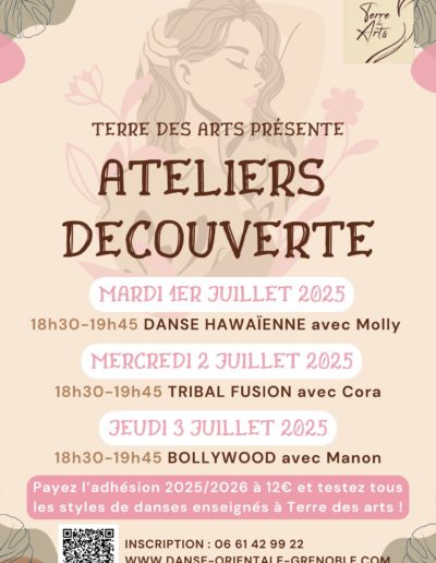 Ateliers découvertes avec Molly, Cora & Manon - Juillet 2025