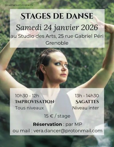 Stages de Danse Vera - Samedi 24 Janvier 2026