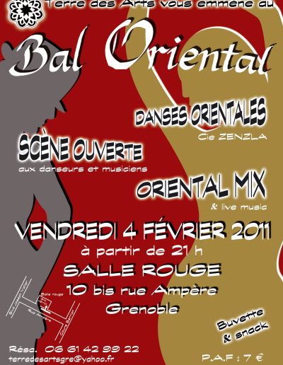 Bal Oriental - Cie Zenzla - Scène Ouverte danseurs et musiciens - Vendredi 4 Février 2011