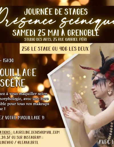Journée des Stages P2 - Présence scénique & Maquillage de scène - Léana - Tous niveaux