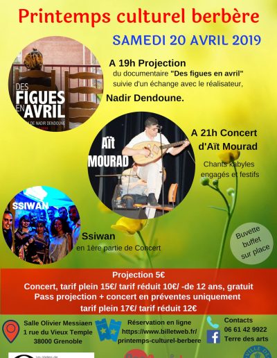 Printemps Culturel Berbère - 20 Avril 2019