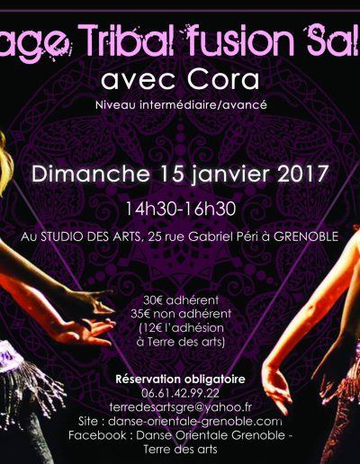 Stage Tribal Fusion - Salsa Cora Inter. Avancé - Dimanche 15 Janvier 2017