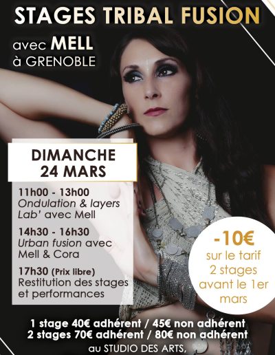 Stages Tribal Fusion Mell - Dimanche 24 Mars 2019
