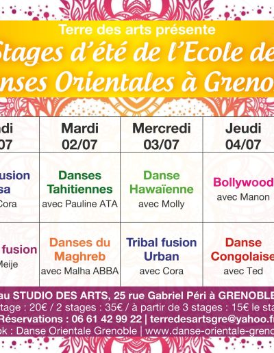 Stages d'été 2019