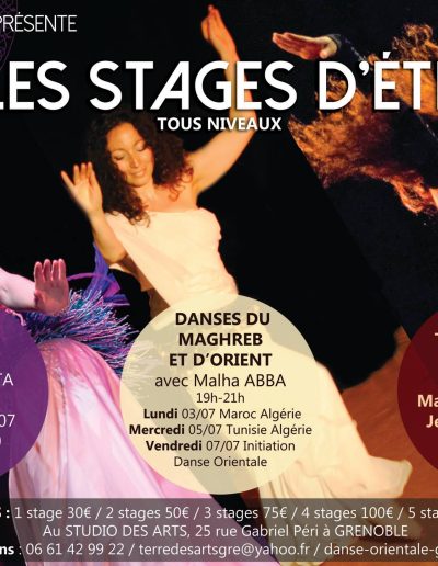 Stages d'été tous niveaux 2017