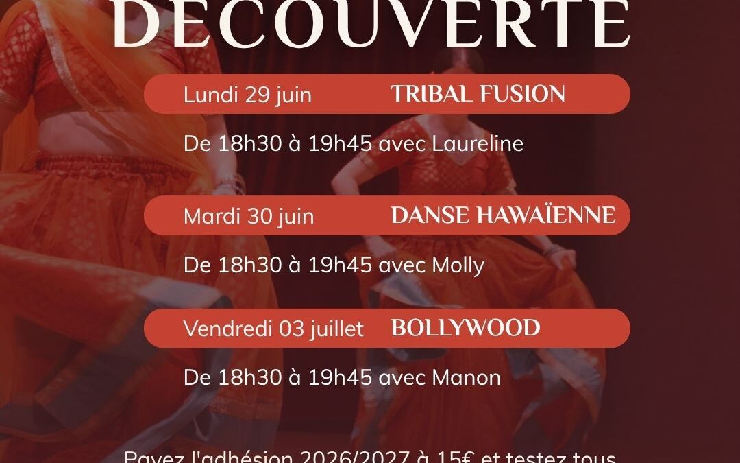 Ateliers Découverte 2026