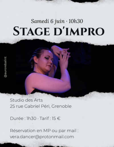 Stage Impro Vera #3 - 6 Juin 2026